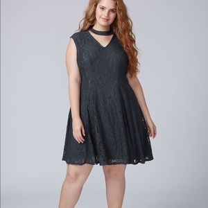 Gray lane bryant lace dress